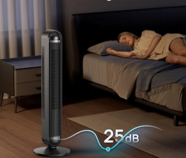 Вентилятор розумний DREO Cruiser 106 см 9 швидкостей Wi-Fi 25дБ 90° Чорний - фото 3 Вентилятор розумний DREO Cruiser 106 см 9 швидкостей Wi-Fi 25дБ 90° Чорний - фото 3