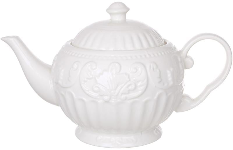 Чайник для заварювання порцеляновий 900 мл Elegance White