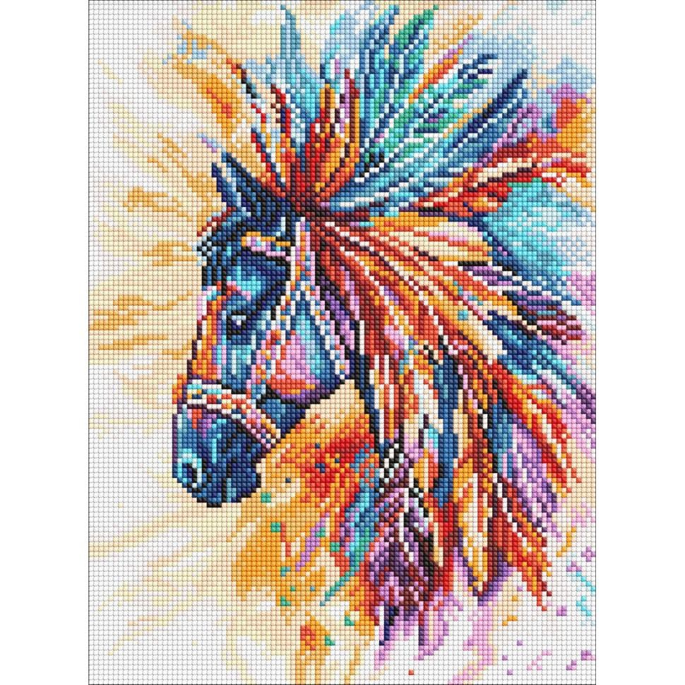 Алмазная мозаика Ranok Creative Яркая лошадь 30х40 см (VM-127-A-496) Алмазная мозаика Ranok Creative Яркая лошадь 30х40 см (VM-127-A-496)