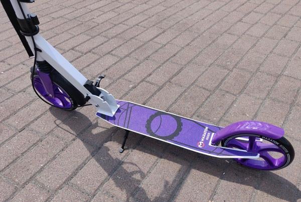 Самокат Maraton RIDER 2021 с фонариком Сиреневый - фото 3 Самокат Maraton RIDER 2021 с фонариком Сиреневый - фото 3