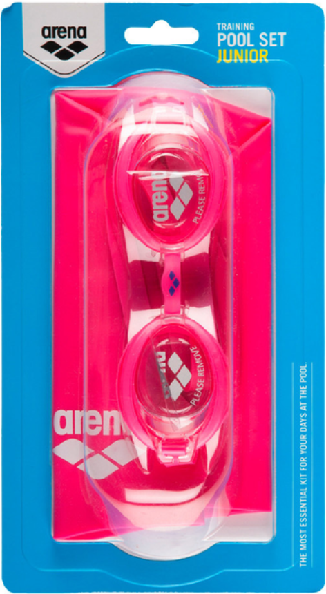 Очки для плавания и шапочка Arena POOL JR SET (92423-092)