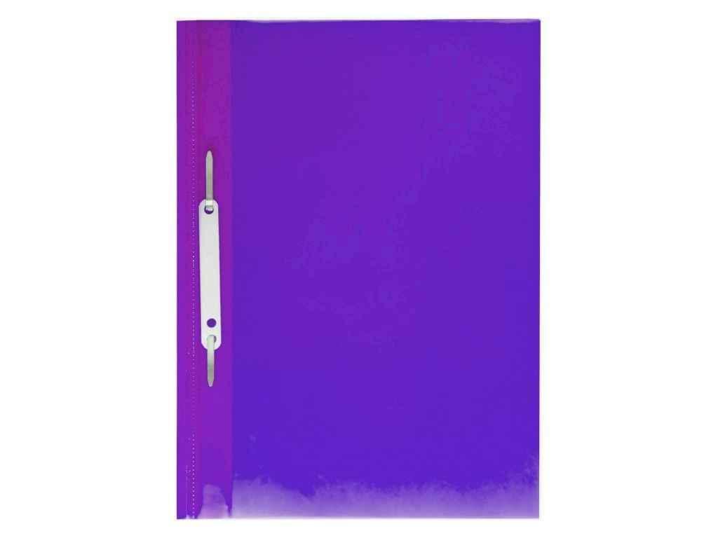 Папка-скоросшиватель Economix А4 Simple без перфорации фактура глянец Фиолетовый (E31515-12)