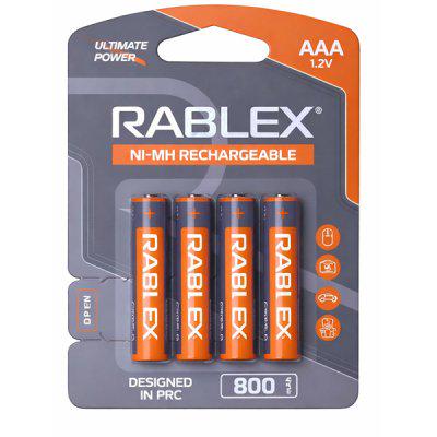 Батарейки акумулятор RABLEX AАA R03 800 mAh 4 шт.