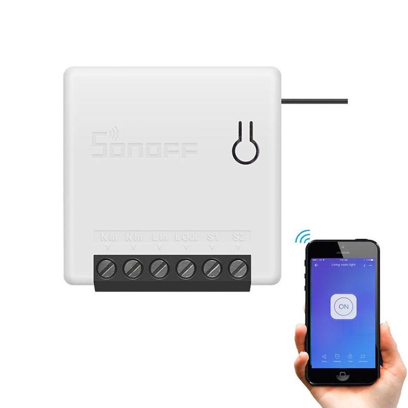 Выключатель Wi-fi Sonoff мини для работы параллельно с настенным выключателем и проходными выключателями - фото 2