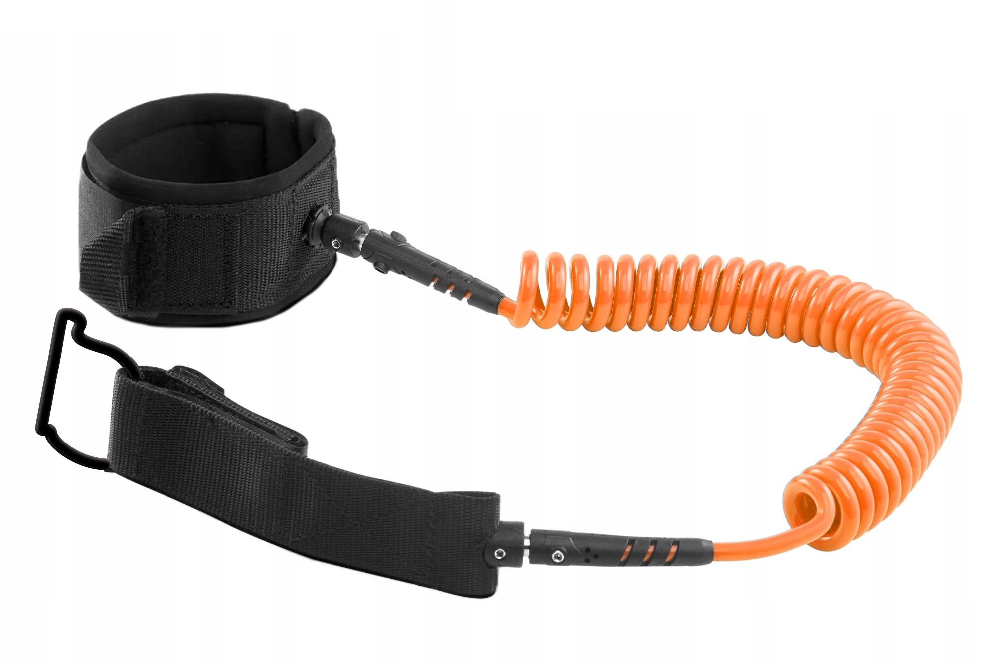 Лиш страховочный для доски TSUNAMI SUP-Leash Black/Orange (P-5907739316493)