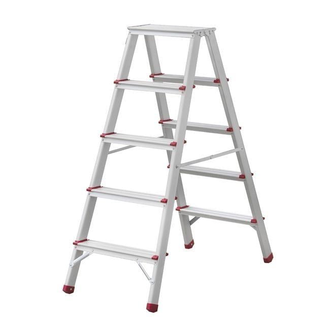 Стрем'янка двостороння Intertool з алюмінію 5 сходинок висота 1100 мм (LT-1105)