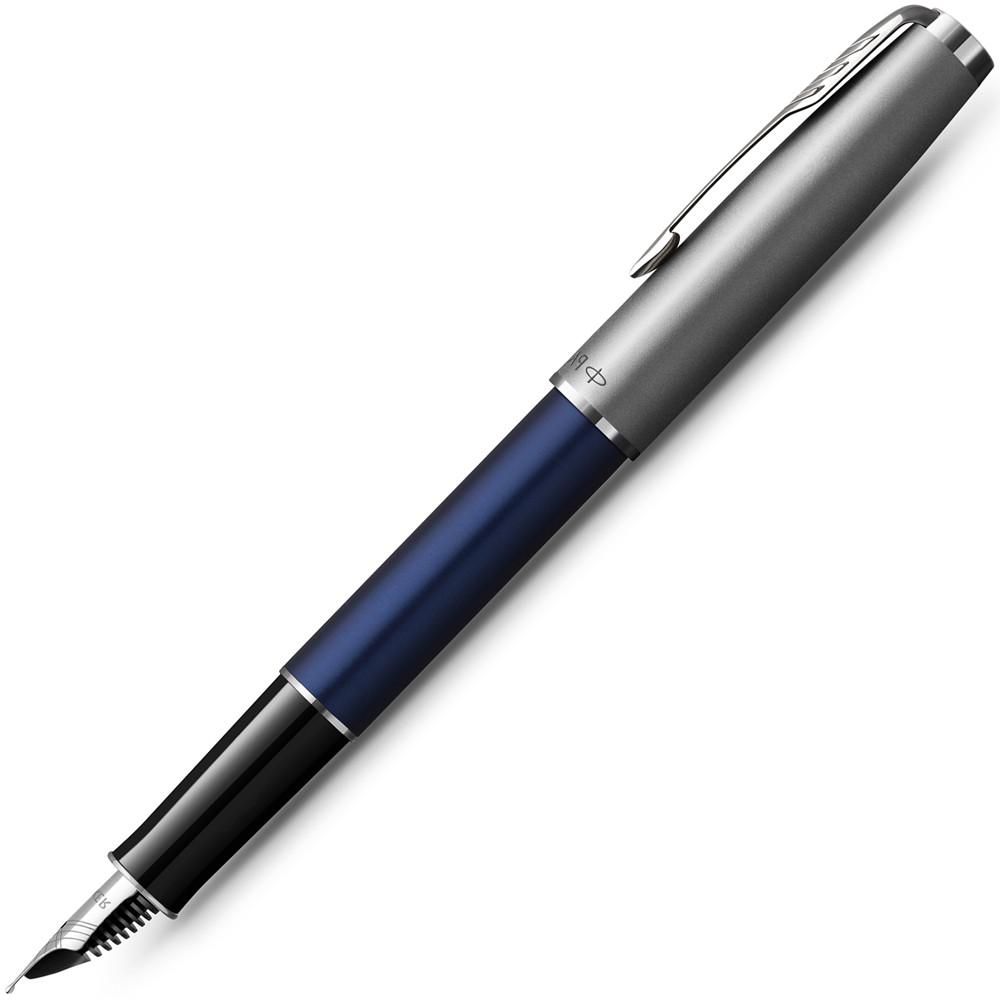 Ручка перьевая Parker Sonnet 17 Essentials Metal&Blue Lacquer CT FP F 83 711 - фото 4