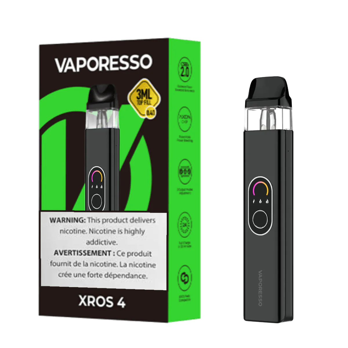 Електронна сигарета Vaporesso Xros 4 без рідини Black (19035865) - фото 4