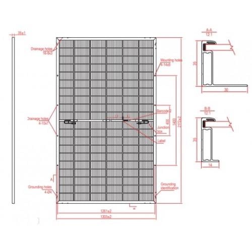 Сонячна панель PV ABI-SOLAR AB600-60MHC 600 WP BIFACIAL - фото 2 Сонячна панель PV ABI-SOLAR AB600-60MHC 600 WP BIFACIAL - фото 2