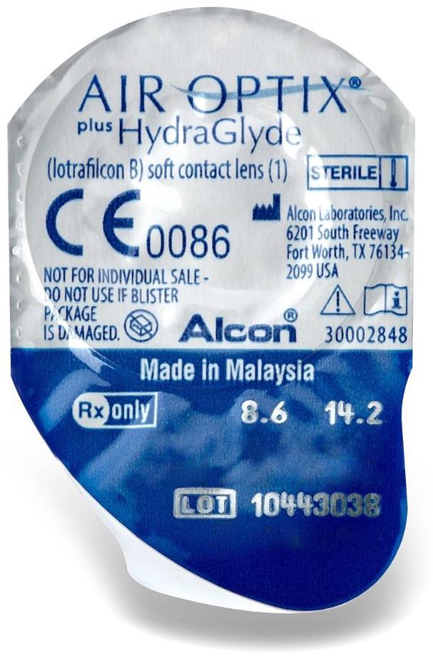Контактная линза Alcon AIR Optix plus HydraGlyde -5,00 1 шт. (9923826)