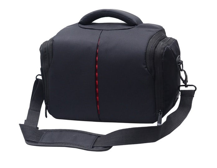 Сумка для фотоаппарата универсальная противоударная Черный/красный (IBF005BR)