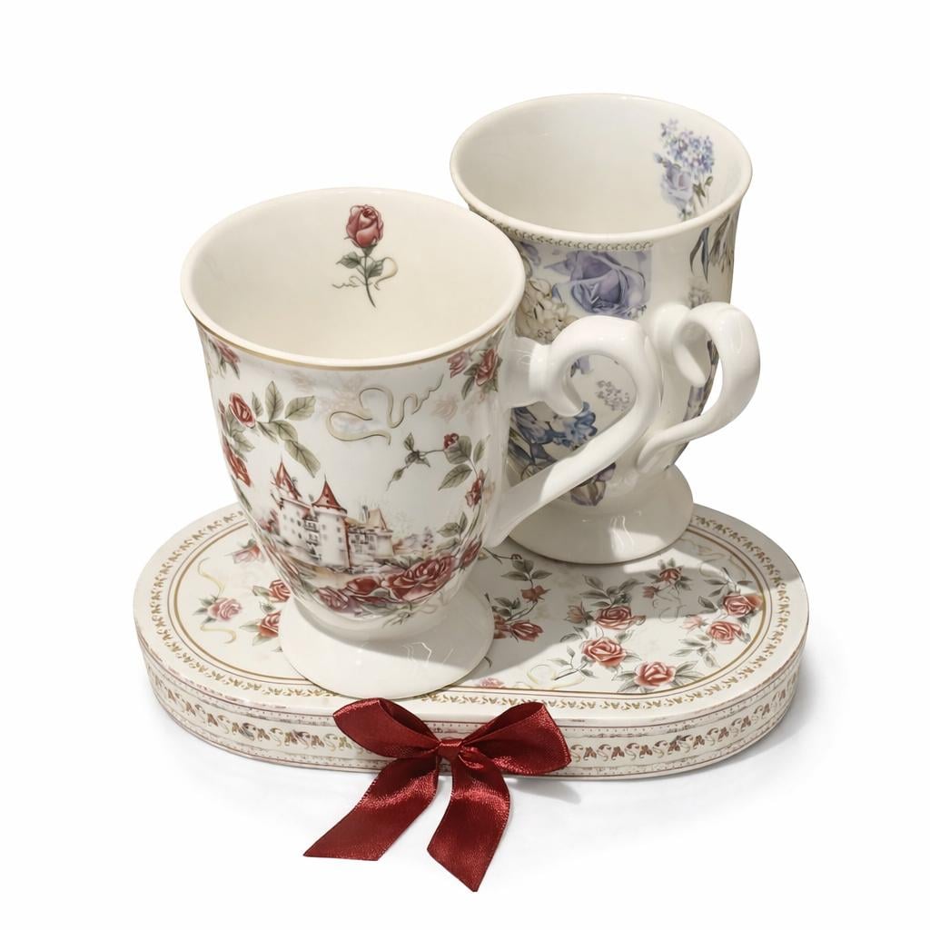 Чайный набор Royal Rose 2 пр. 300 мл (R40738) Чайный набор Royal Rose 2 пр. 300 мл (R40738)