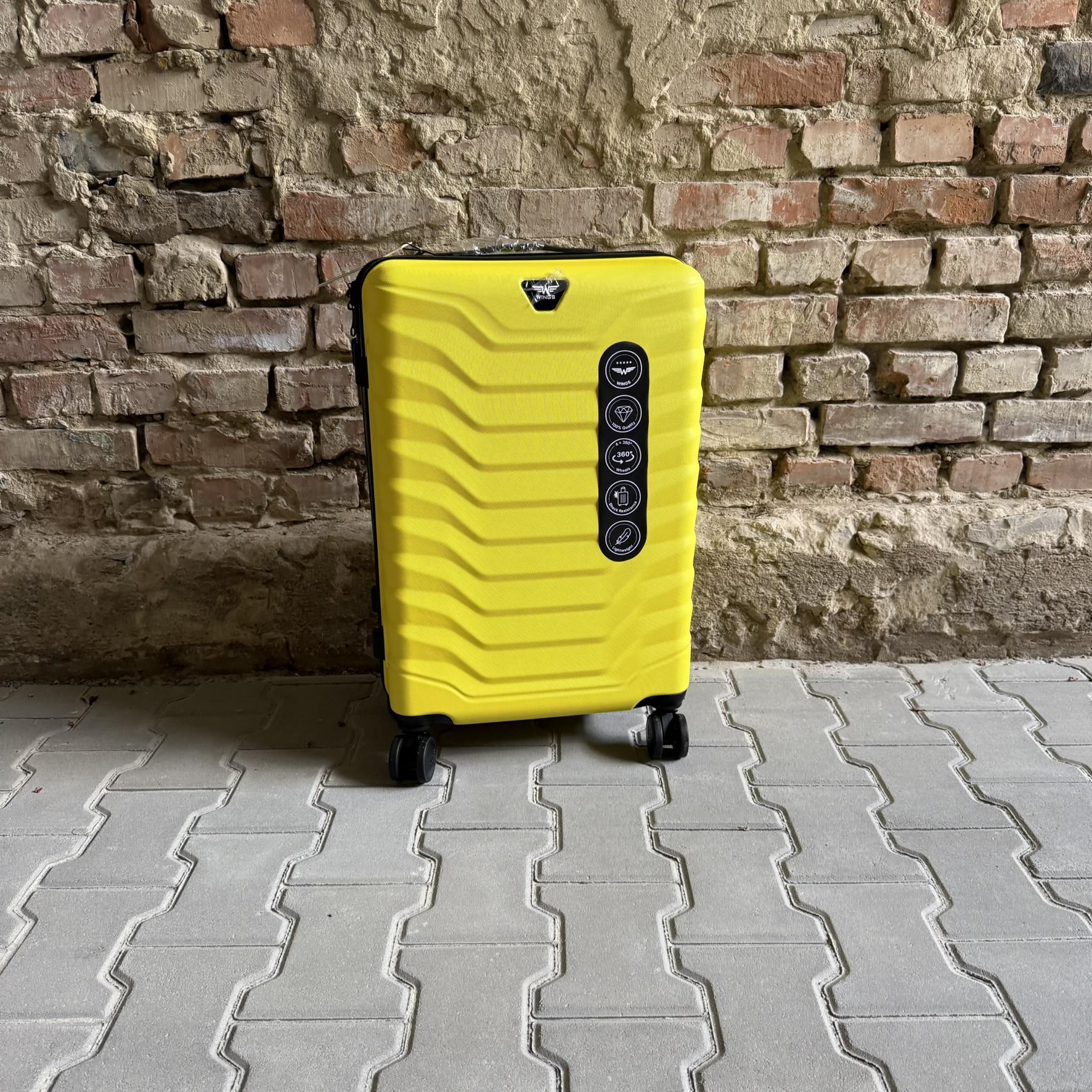 Чемодан Wings PEA01 дорожный М Желтый (26557319) - фото 2 Чемодан Wings PEA01 дорожный М Желтый (26557319) - фото 2
