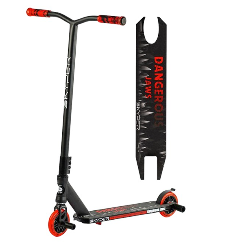 Самокат трюковый Best Scooter Skyper HIC система пеги колеса 110 мм Черный/Красный (С-10510)