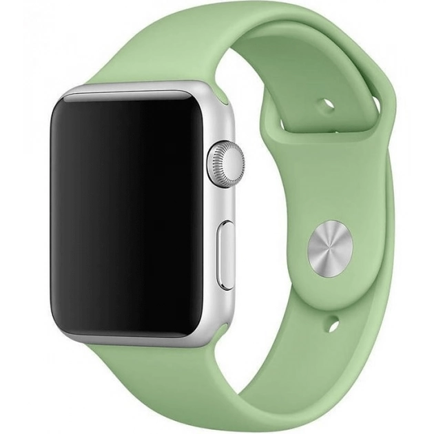 Ремешок силиконовый Sport Band для Apple Watch 42/44/45/49 мм Shiny Olive (212-00537)