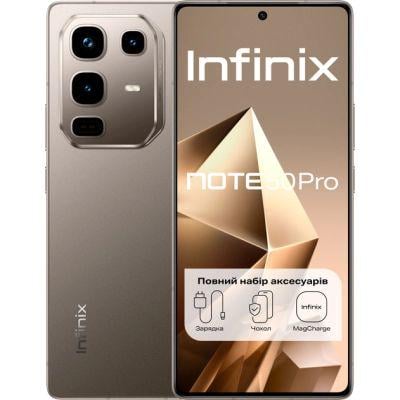 Мобильный телефон Infinix Note 50 Pro 12/256Gb Titanium Grey (4894947068324) Мобильный телефон Infinix Note 50 Pro 12/256Gb Titanium Grey (4894947068324)