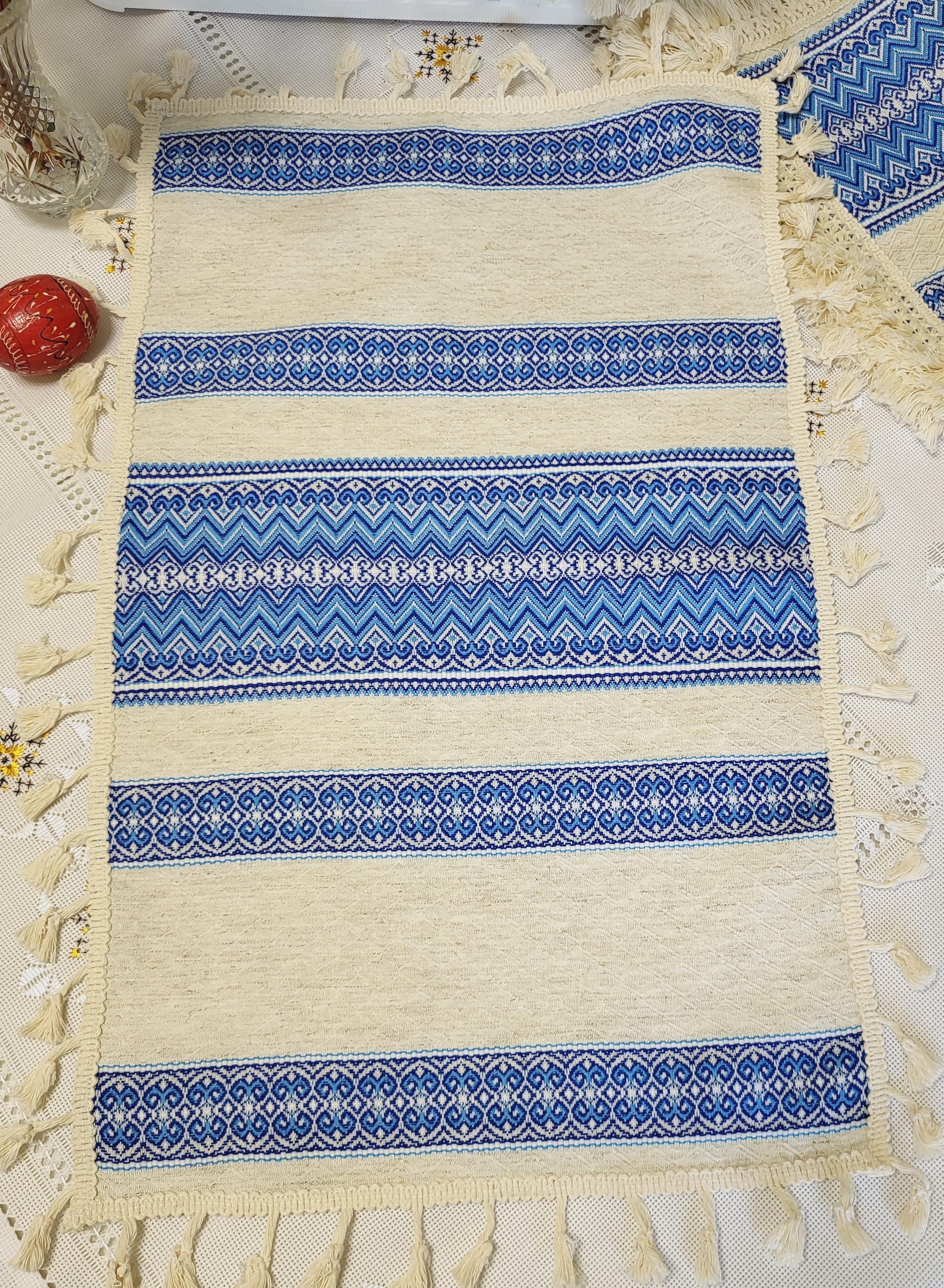 Серветка-рушник тканинно-декоративна з торками на святковий кошик (Арт-061вел)