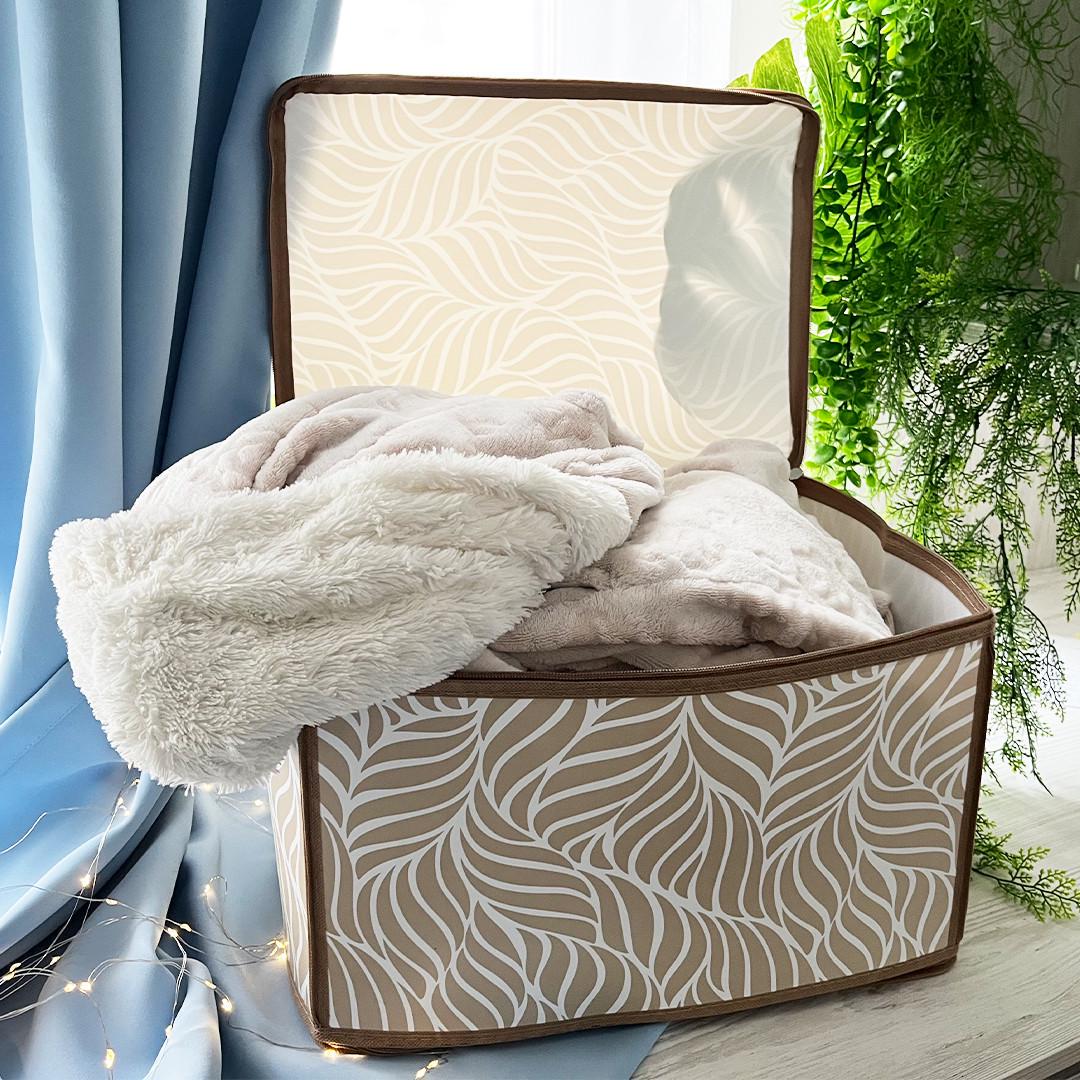 Короб складной на молнии Nature Handy Home 30x28x15 см (ESH22M) - фото 8 Короб складной на молнии Nature Handy Home 30x28x15 см (ESH22M) - фото 8