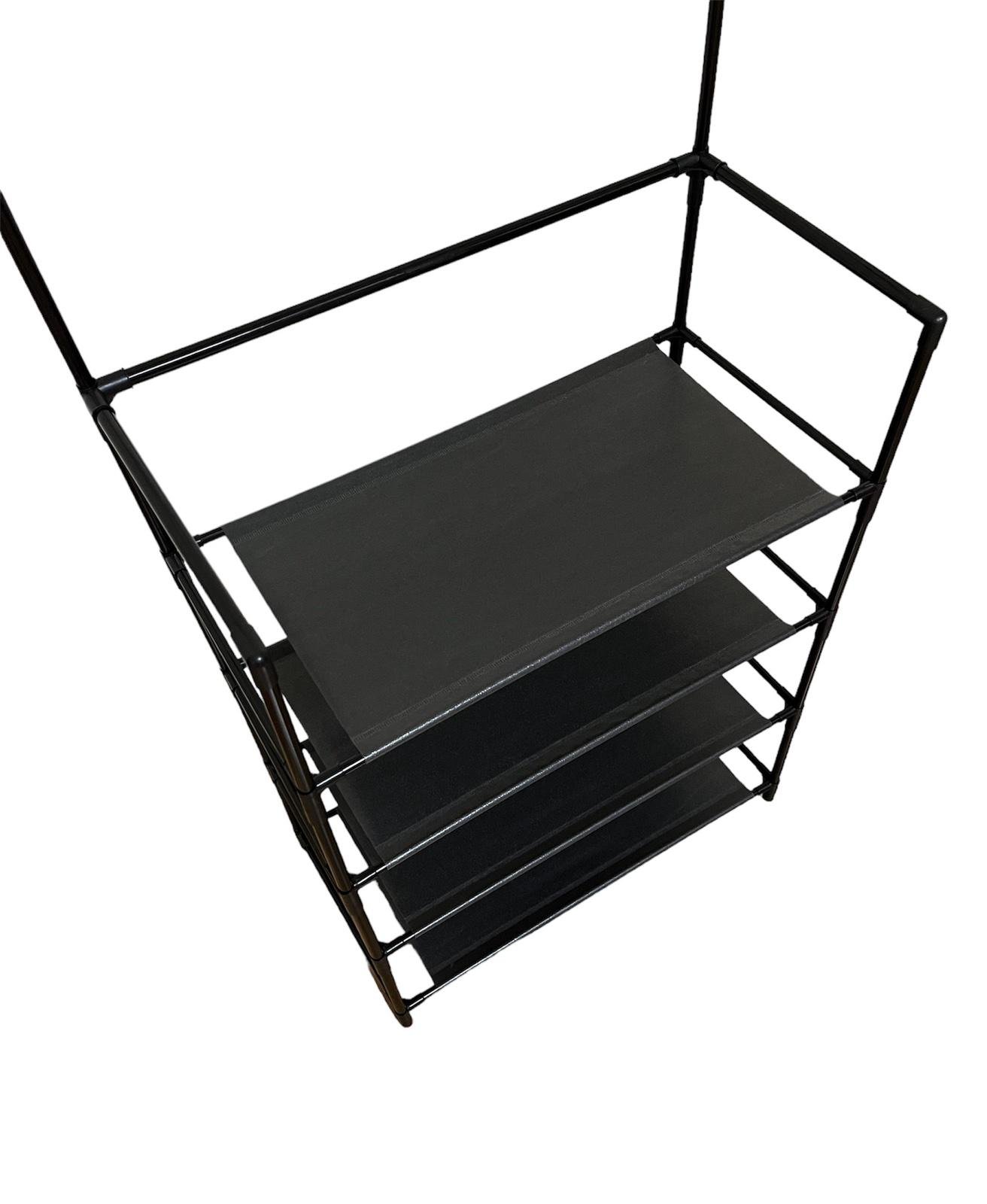 Вішалка для одягу New simple floor clothes rack LK-10 Чорний - фото 5