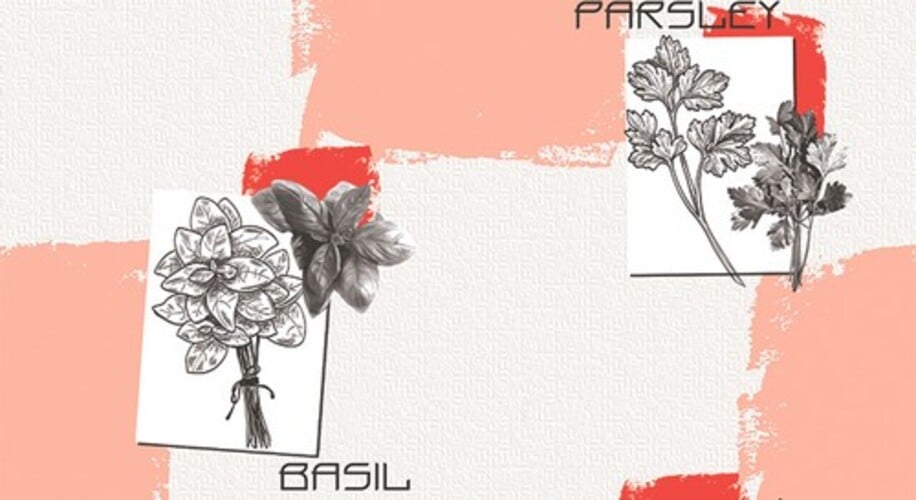 Обои на бумажной основе влагостойкие Шарм 143-05 Vegan 0,53х10 м Серо-червоний (63481863545099340e54c525)