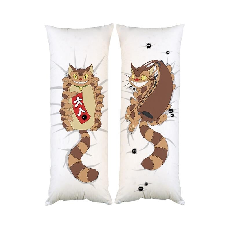Подушка дакимакура Мой Сосед Тоторо Котобус декоративная ростовая для обнимания 30x60 см (1834003543)