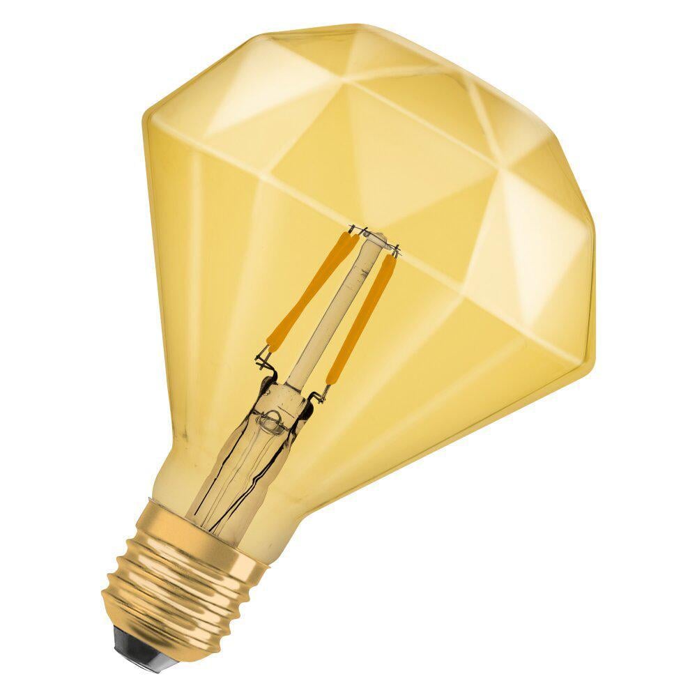 Лампа светодиодная Osram LED 1906 Filament Diamond 4,5W 470Lm 2500K E27 Gold (36813156)