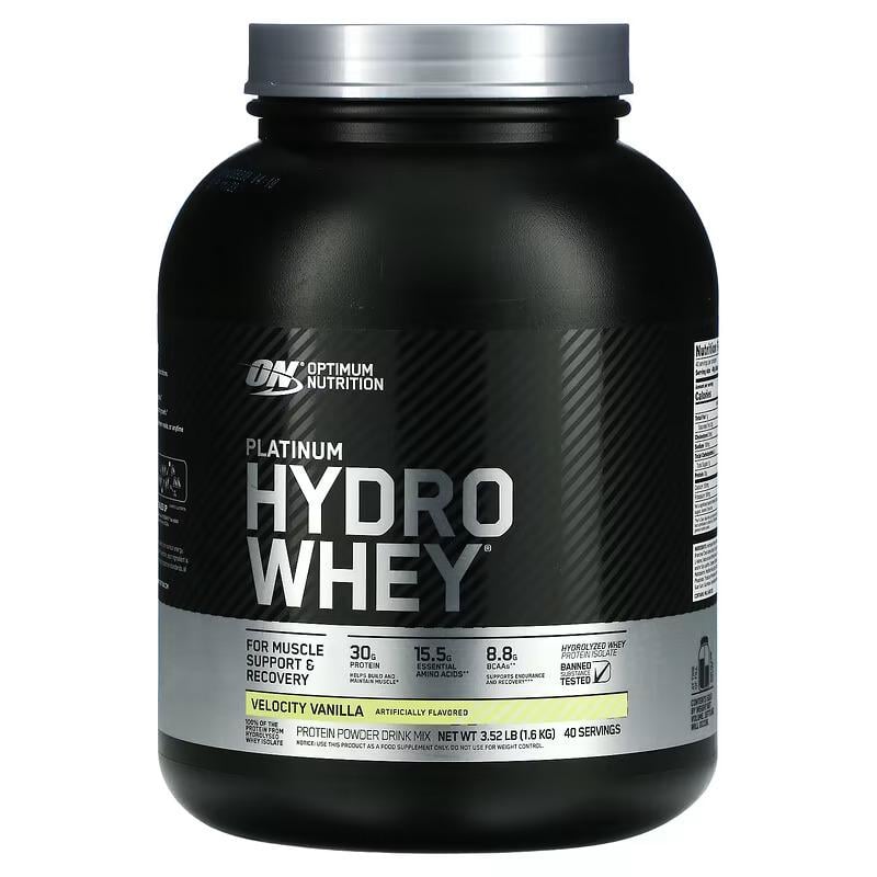 Протеїн Optimum Nutrition Platinum Hydro Whey 1.6 kg (Velocity Vanilla)