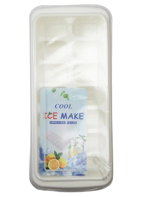 Форма для льда с контейнером Stenson R92458 пластиковая 27x12x7,5 см (589359)