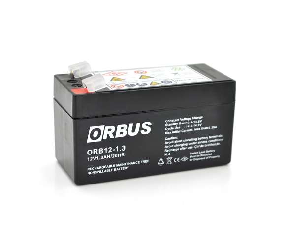 Батарея аккумуляторная ORBUS ORB1213 AGM 12 V 1,3 Ah (12115893) - фото 1