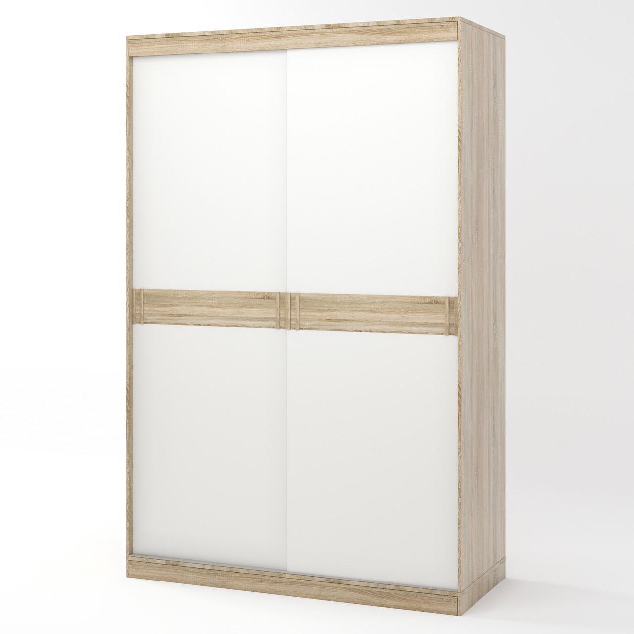 Шкаф-купе Эверест Соната 1400 двухдверный 140х60х217 см Дуб Сонома/Белый (DTM-2395)