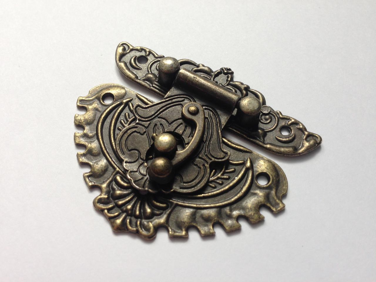 Замок накладной декоративный 69х59 мм Антик (29389068) Замок накладной декоративный 69х59 мм Антик (29389068)