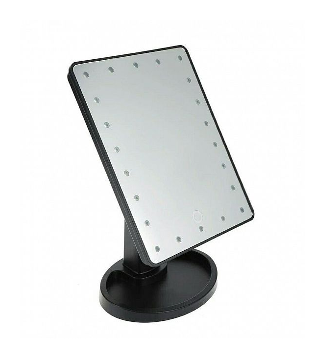 Настольное зеркало для макияжа Superstar Magnifying ZX-23 с LED подсветкой Черный