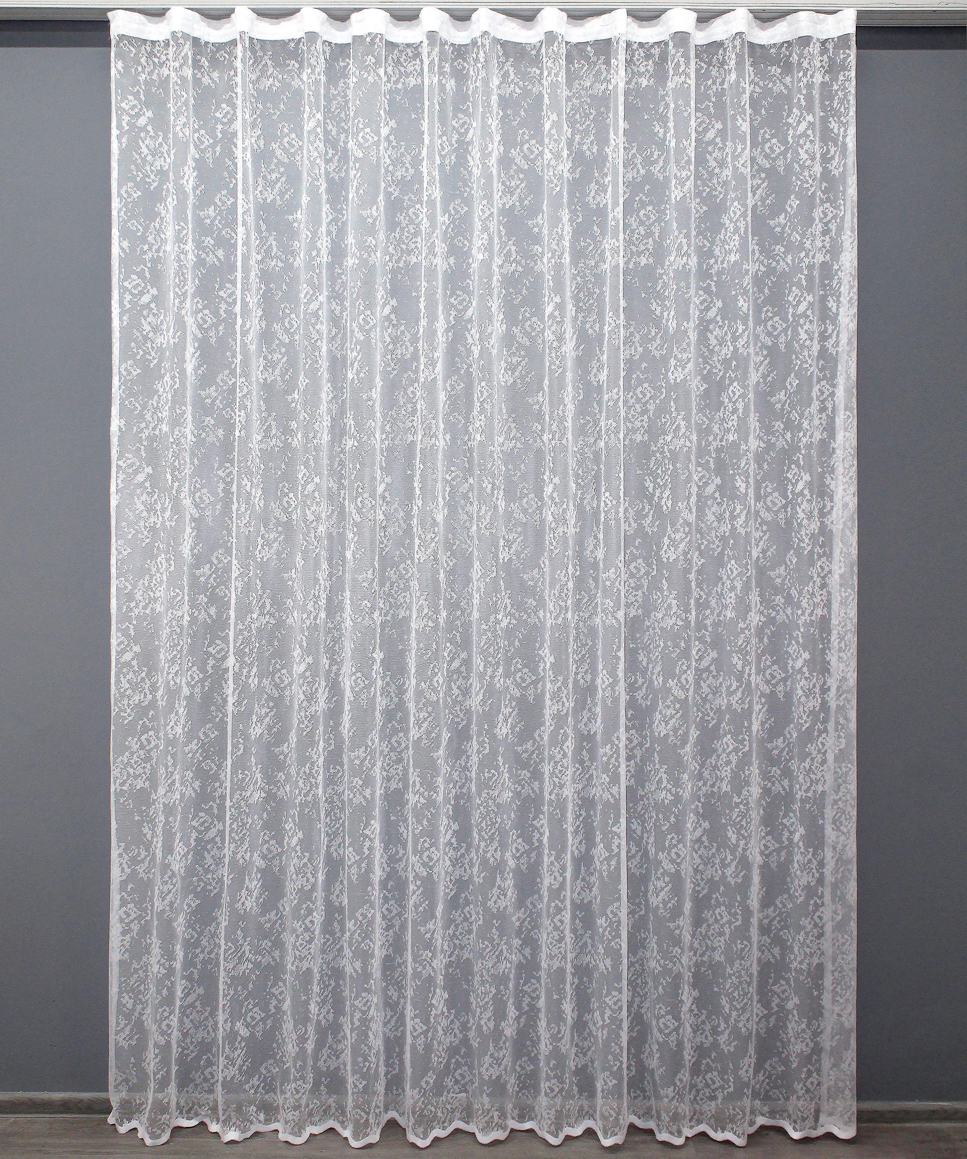 Тюль VR-Textil 1370т Жакард мармур 300х270 см Білий (42-0111)