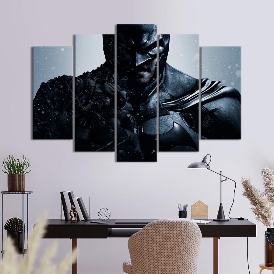Настенний декор Мрачный Бэтмен на постере Batman: Arkham Origins 137x85 см (A229-5)