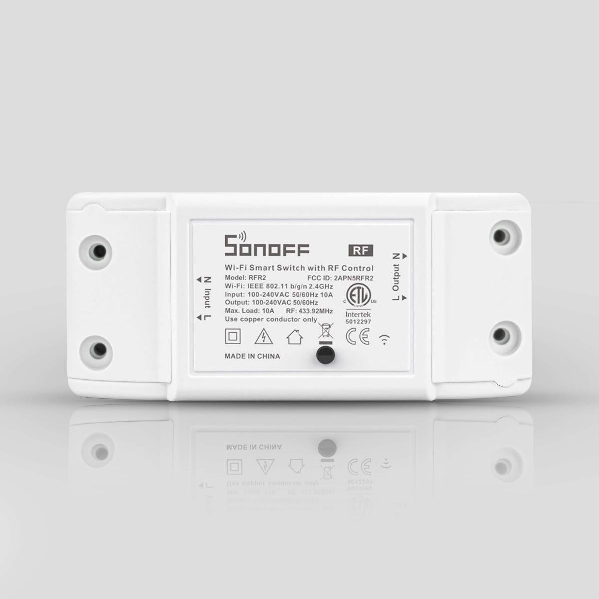 Реле одноканальное Sonoff Wi-Fi/RF RFR2 (WH00238)