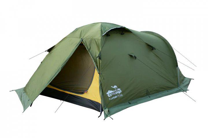 Палатка Tramp Mountain 3 V2 трехместная туристическая 380х220x130 см (TTRT-023-green) - фото 7