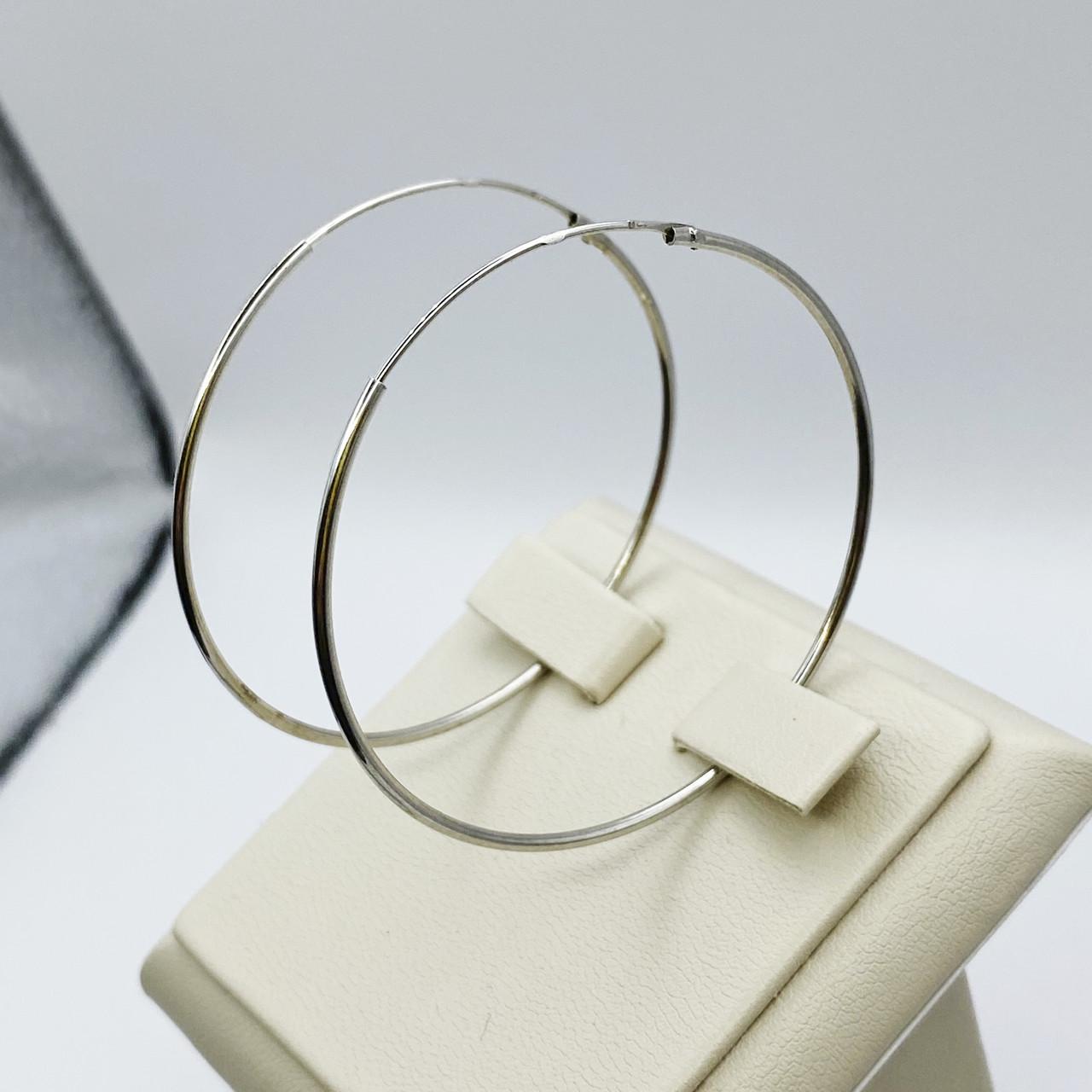 Серьги-кольца серебряные 45 мм 1,9 г (1968717507)