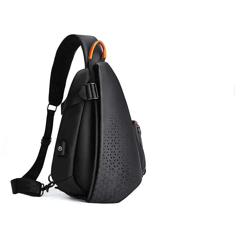 Рюкзак-слинг/сумка через плечо с USB-портом Черный (011563) Рюкзак-слинг/сумка через плечо с USB-портом Черный (011563)