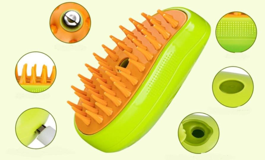 Щітка парова Pet Spray Brush 3в1 USB для вичісування тварин (Pet 883) - фото 3