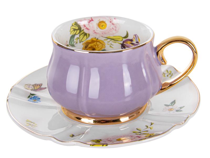 Чайный набор 2 предмета Фиолетовый
