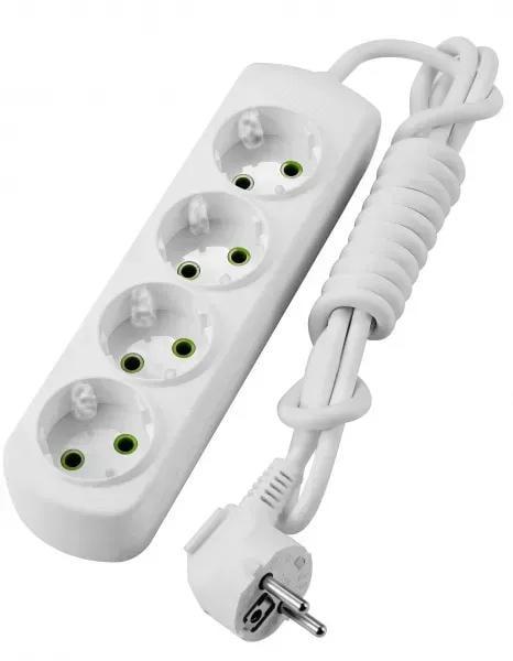 Подовжувач чотиримісний Lezard Letitia побутовий б/з 2 м (721-0402-403)