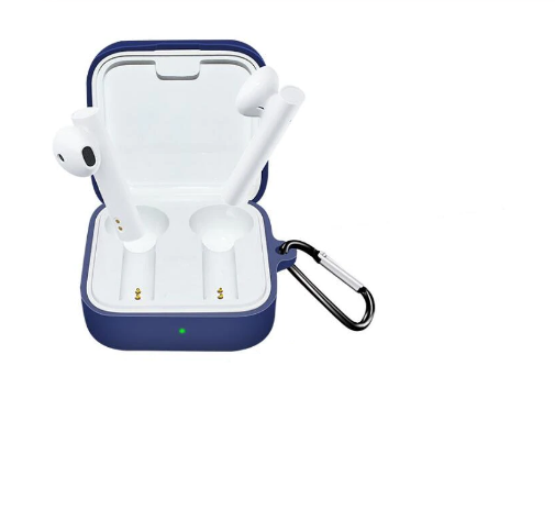 Чехол с карабином для наушников Xiaomi Mi Air 2 SE Blue