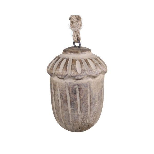 Набір із 2 новорічних іграшок із мангового дерева Сhic Antique Жолудь (52010-00)