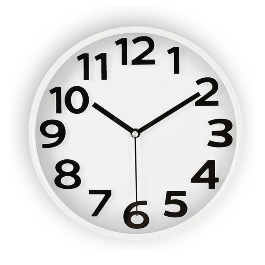 Часы настенные большие Белый