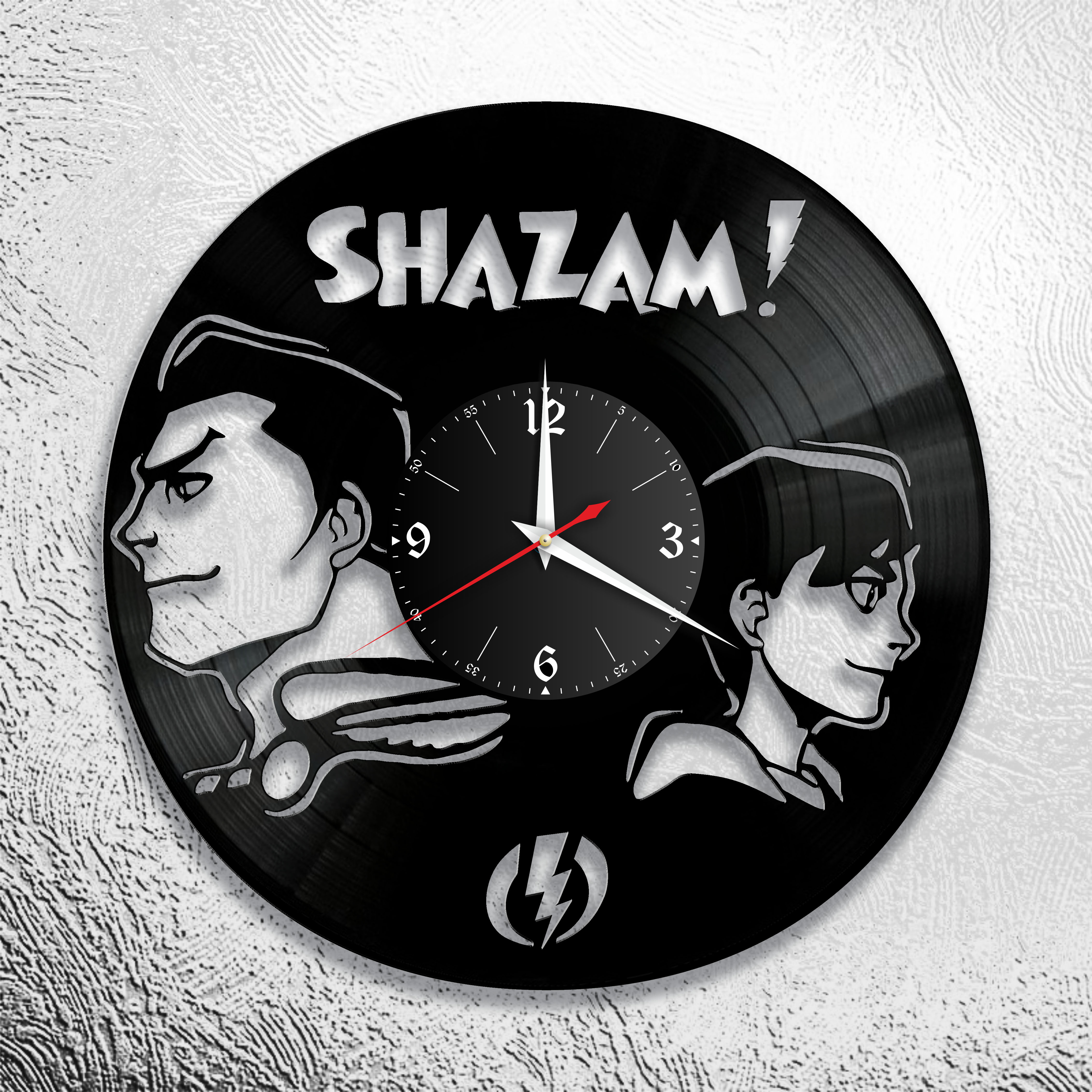Часы настенные Шазам 0810 из виниловой пластинки