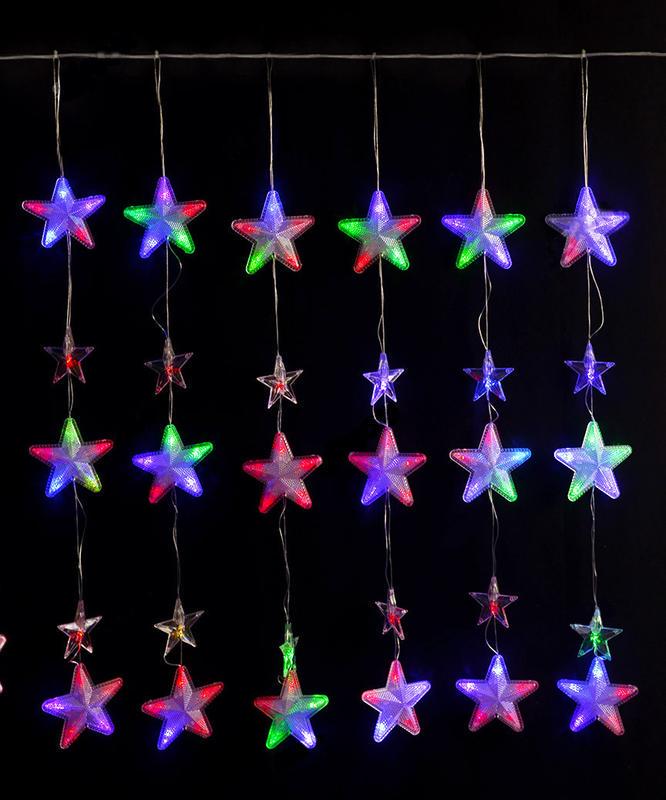 Гирлянда Xmas Звездопад 120 LED 3x1,8 м на медной проволоке Разноцветный (cf911048)