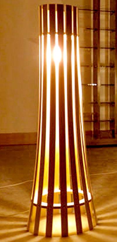 Светильник напольный из дерева Уорен 120 Сиена (НПС-121705)