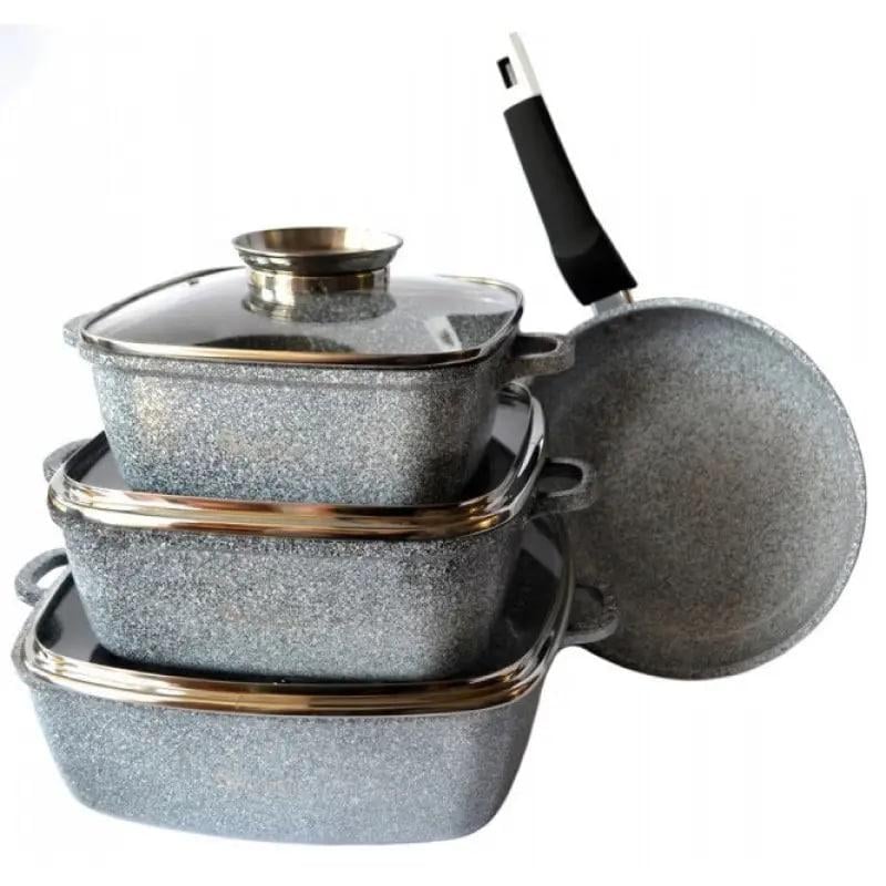 Кухонний набір посуду Unique UN-5531 казанки з антипригарним покриттям (3333133)