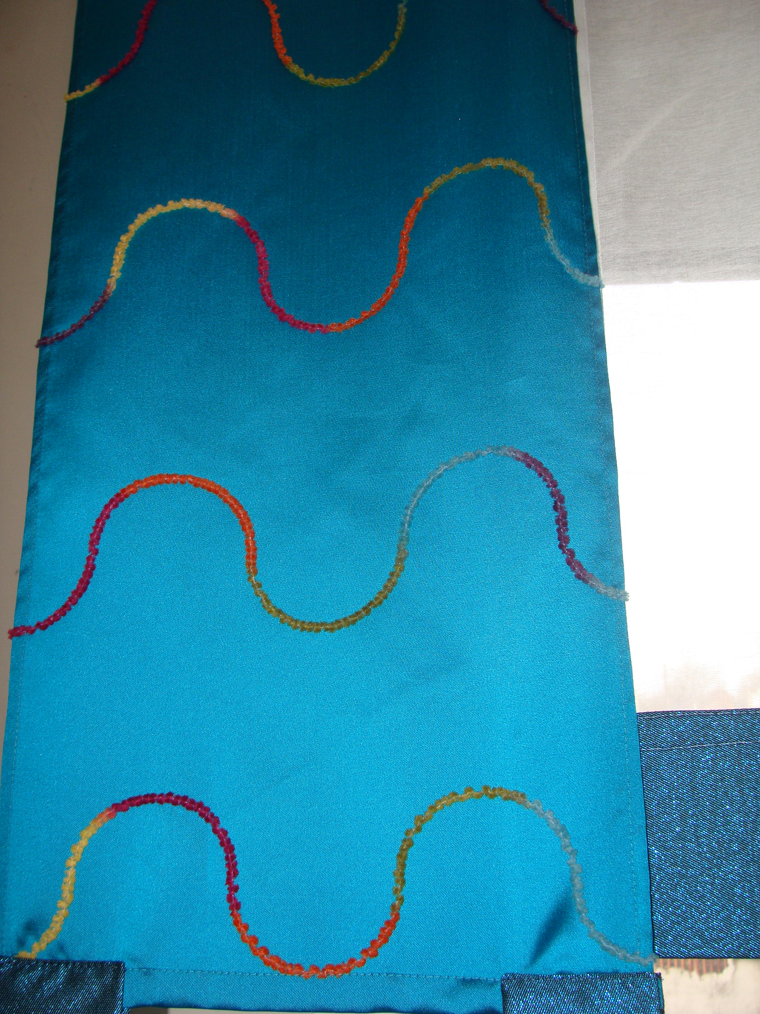 Комплект панельних занавесок Firanka Домики 200 см 5 шт. Бирюзовые (2_3п) - фото 4 Комплект панельних занавесок Firanka Домики 200 см 5 шт. Бирюзовые (2_3п) - фото 4