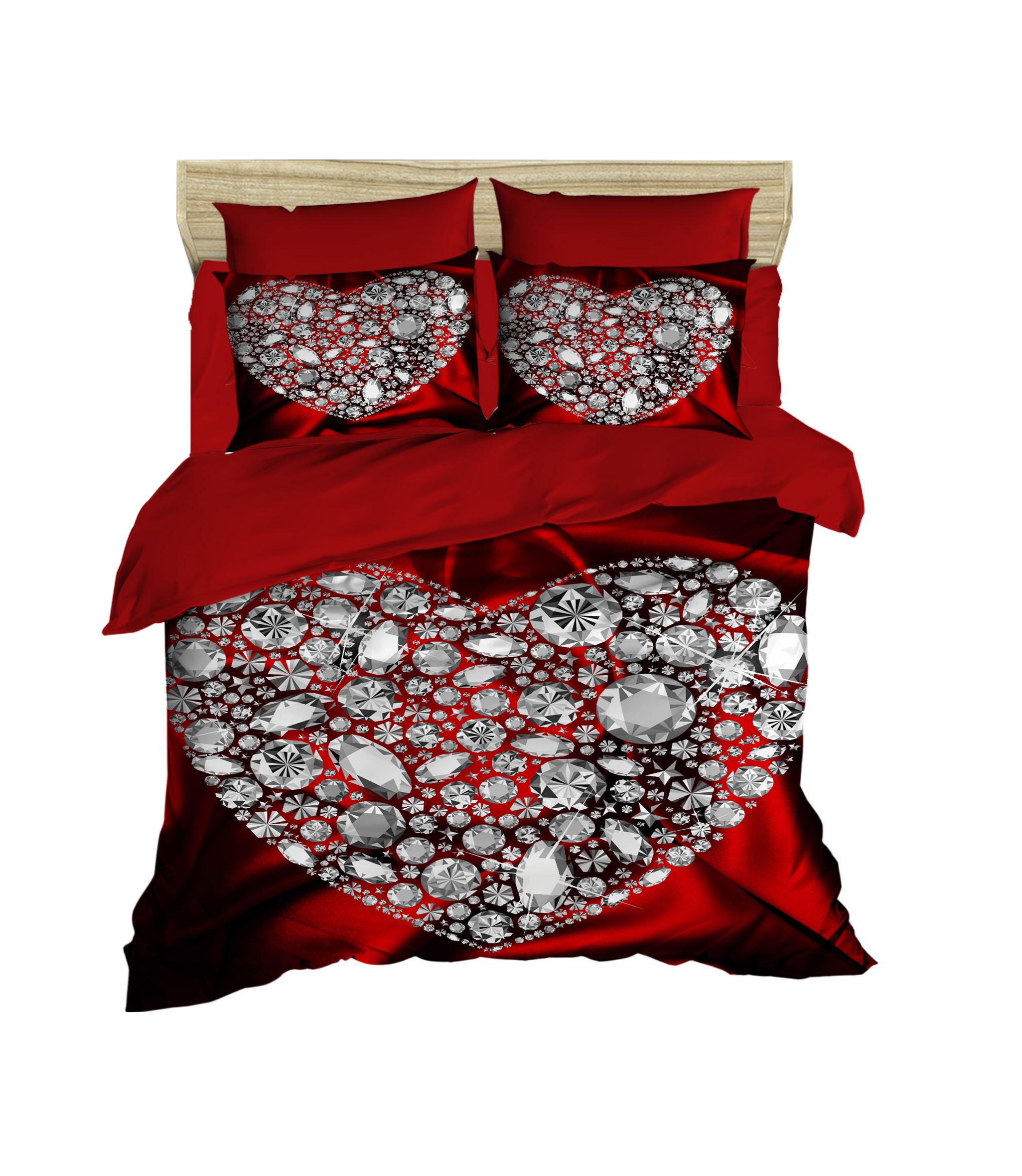 Комплект постельного белья LIGHTHOUSE ranforce+3D Diamond Heart 200х220 см (2200000600813)